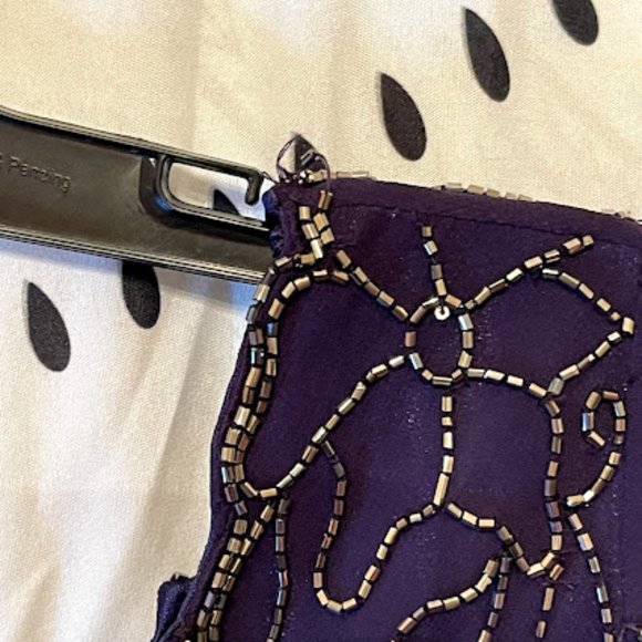 Women's Jkara Gown Blue Dress with embellishments - Picture 5 of 7